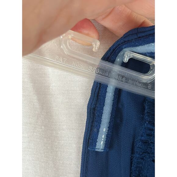 Abercrombie & Fitch long sleeve Babydoll mini dress in blue, size L, EUC - Picture 6 of 12